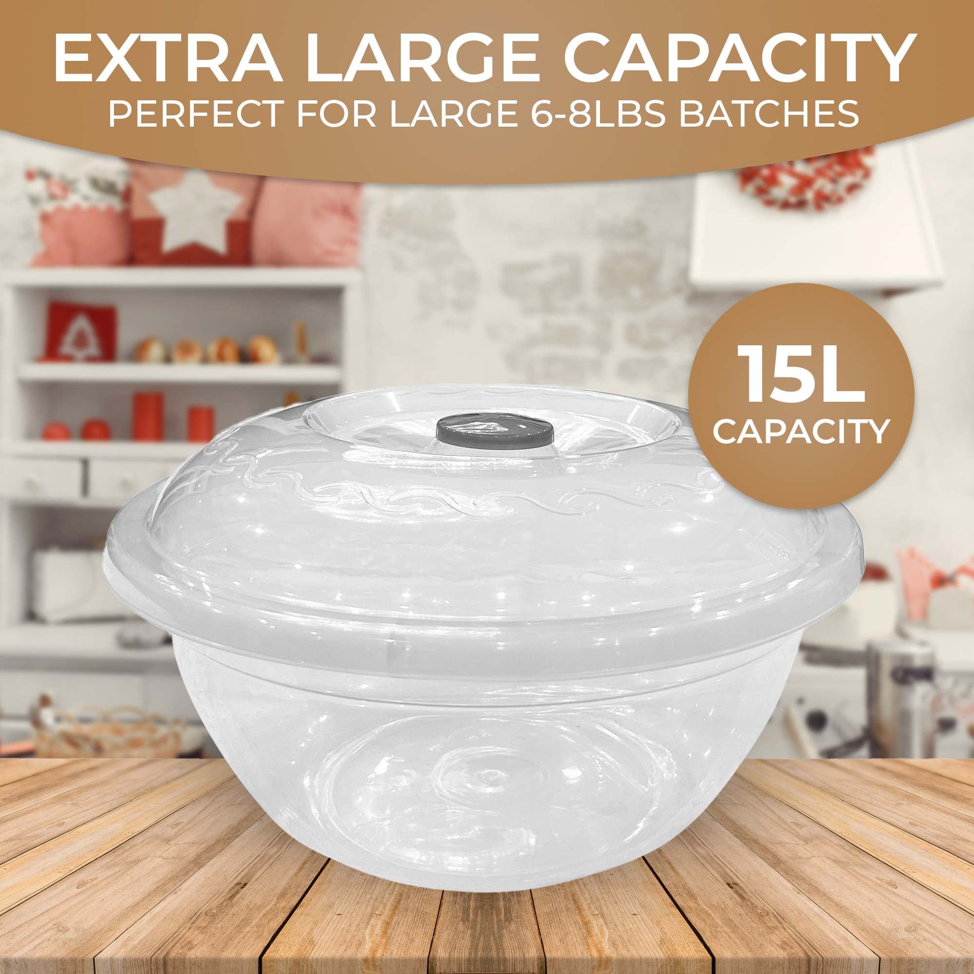 The Challah Bowl - 15 Liters for 6 lbs of flour