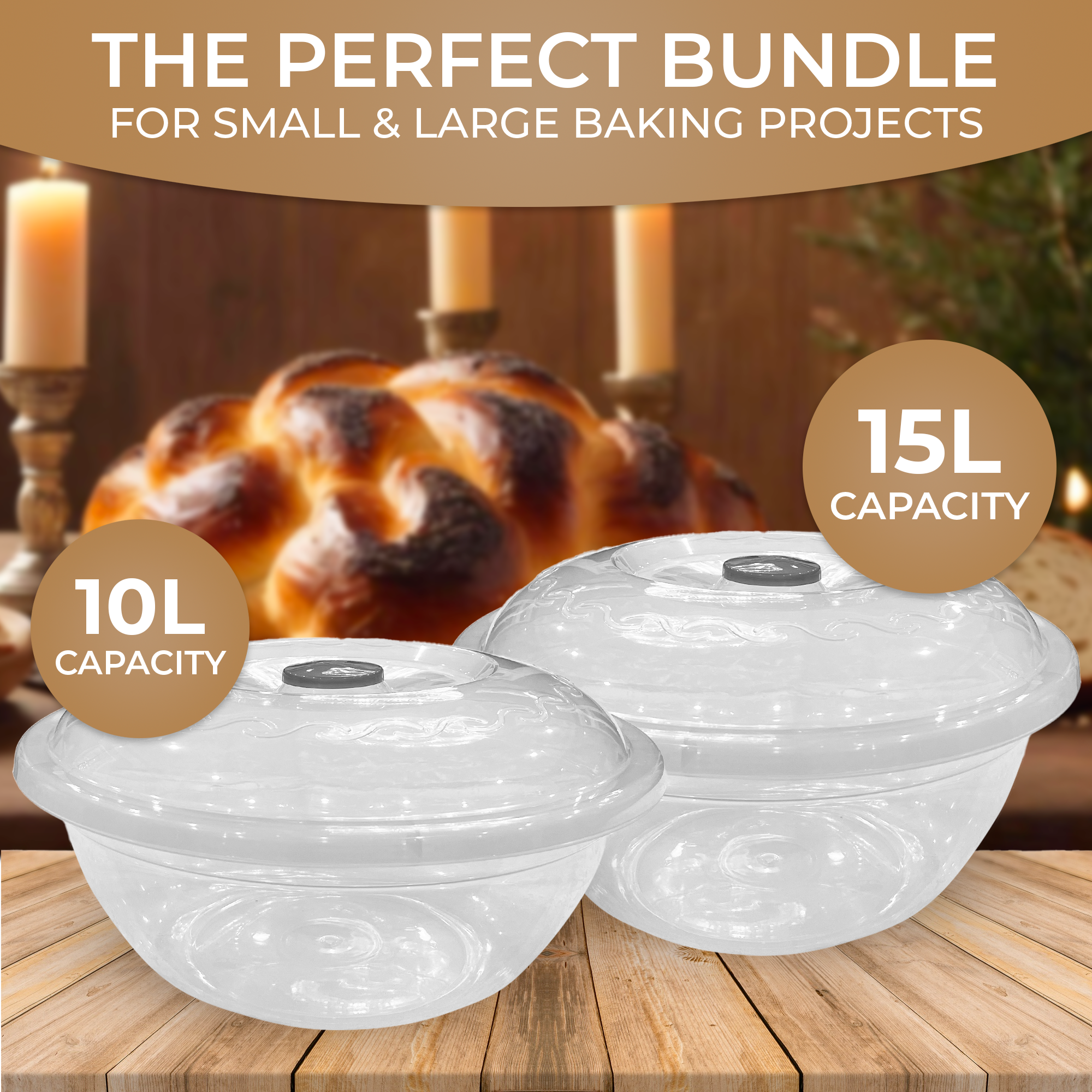 The Challah Bowl - 10 Liter for 5 lbs of flour